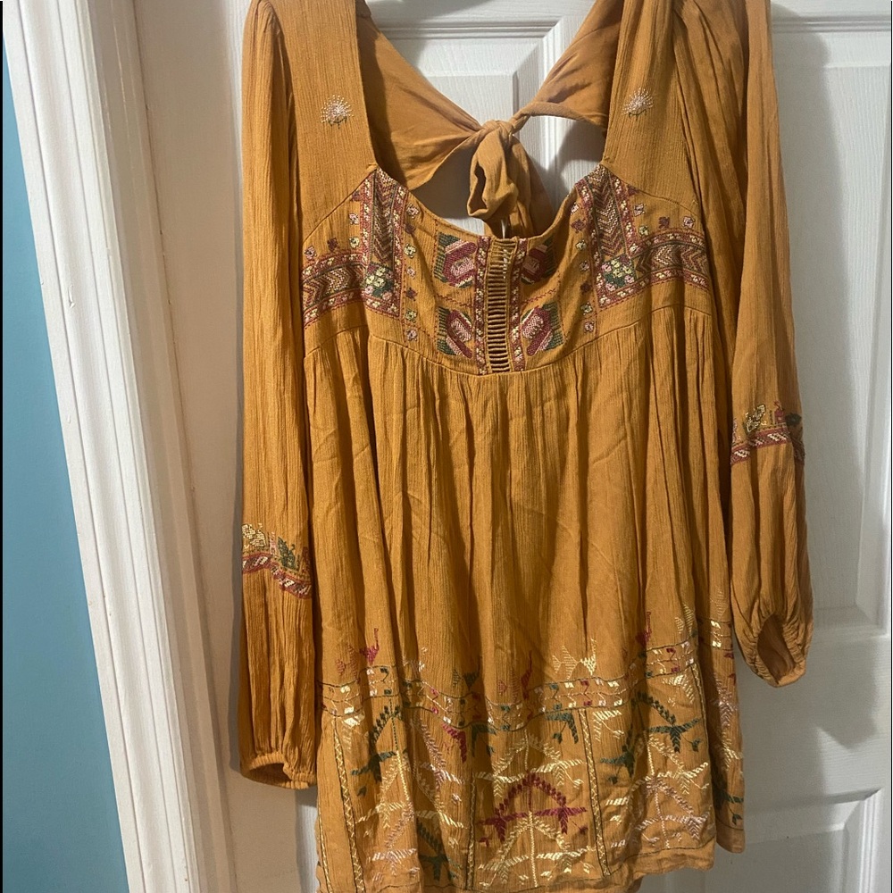 Free people dress Worn one time size large